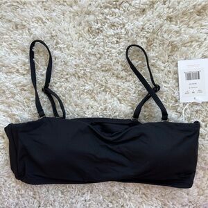 Andie Swim The Rio Bikini Top Adjustable Removable Straps Black